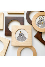 Modern Hoopla Round Hoop Frame in Natural for 6" Embroidery Hoop