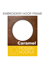Modern Hoopla Square Hoop Frame in Caramel for 5" Embroidery Hoop