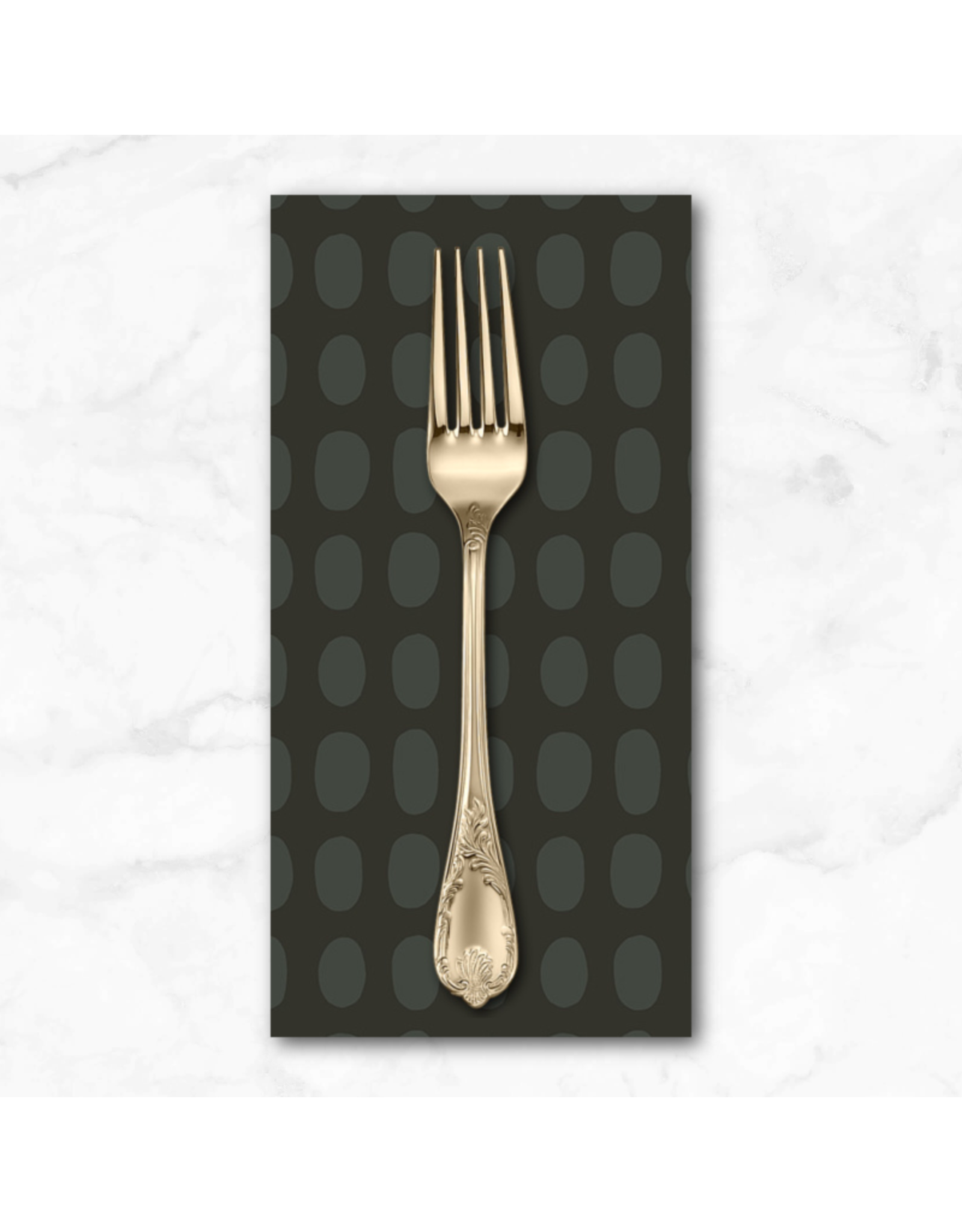 PD's Deborah Fisher Collection Night Rainbow, Spot in Poppy Seed, Dinner Napkin