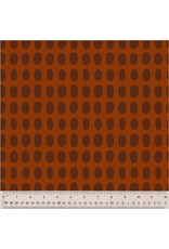 Deborah Fisher Night Rainbow, Spot in Paprika, Fabric Half-Yards