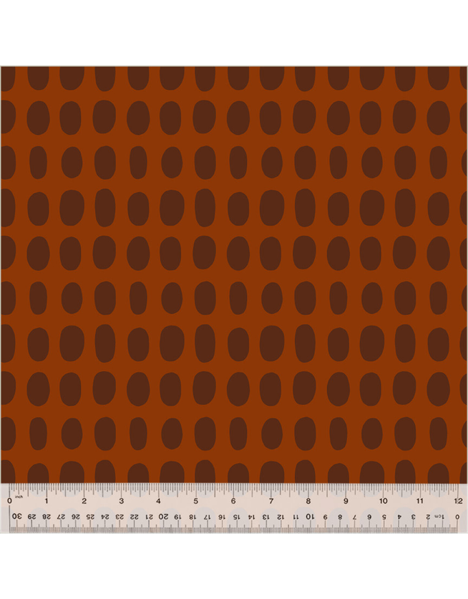 Deborah Fisher Night Rainbow, Spot in Paprika, Fabric Half-Yards
