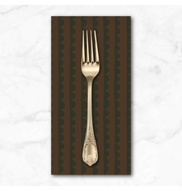 PD's Deborah Fisher Collection Night Rainbow, Scallop in Umber, Dinner Napkin