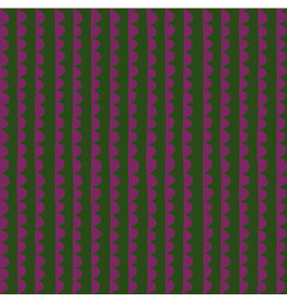 Deborah Fisher Night Rainbow, Scallop in Turnip, Fabric Half-Yards