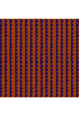 Deborah Fisher Night Rainbow, Scallop in Paprika, Fabric Half-Yards
