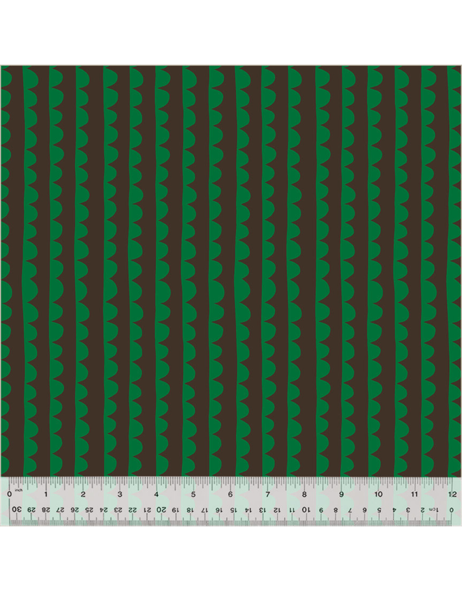 Deborah Fisher Night Rainbow, Scallop in Mudpie, Fabric Half-Yards