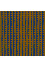 Deborah Fisher Night Rainbow, Scallop in Gingersnap, Fabric Half-Yards