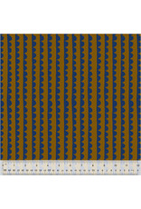 Deborah Fisher Night Rainbow, Scallop in Gingersnap, Fabric Half-Yards