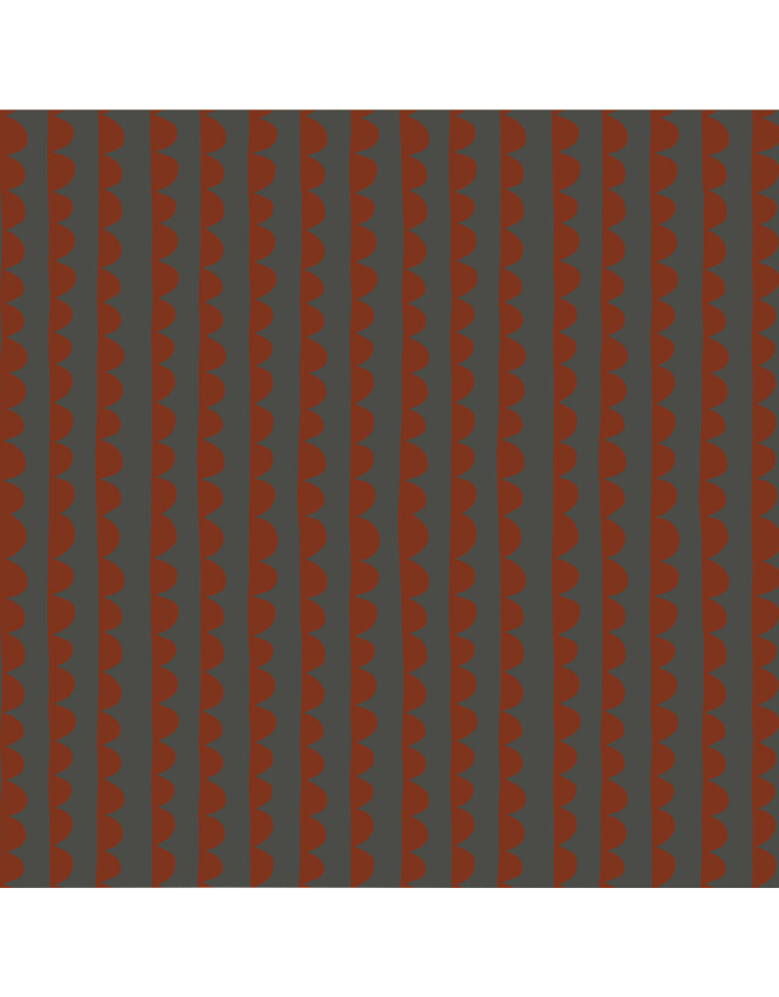 Deborah Fisher Night Rainbow, Scallop in Cement, Fabric Half-Yards