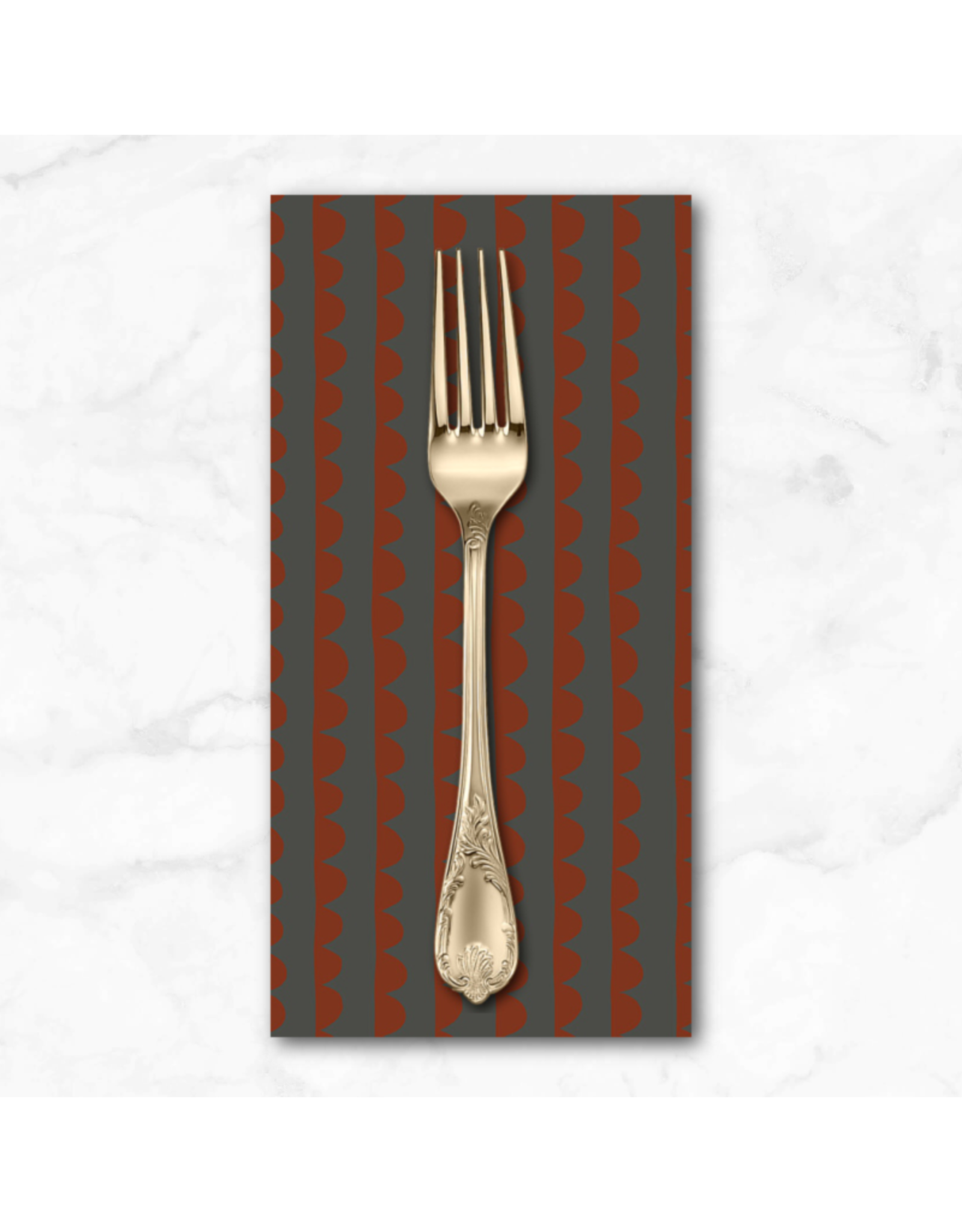 PD's Deborah Fisher Collection Night Rainbow, Scallop in Cement, Dinner Napkin