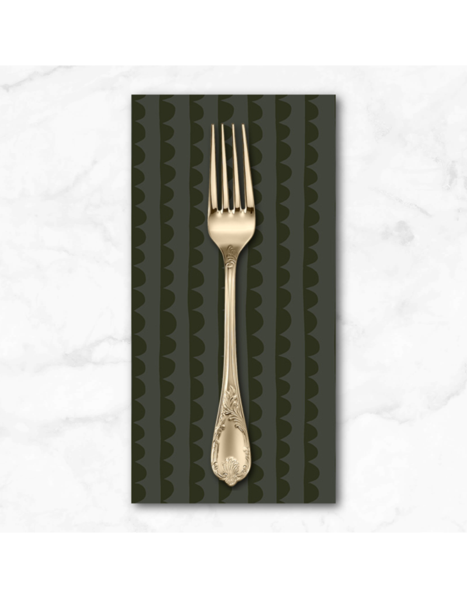 PD's Deborah Fisher Collection Night Rainbow, Scallop in Asphalt, Dinner Napkin