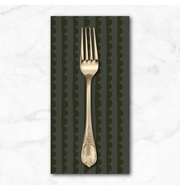 PD's Deborah Fisher Collection Night Rainbow, Scallop in Asphalt, Dinner Napkin