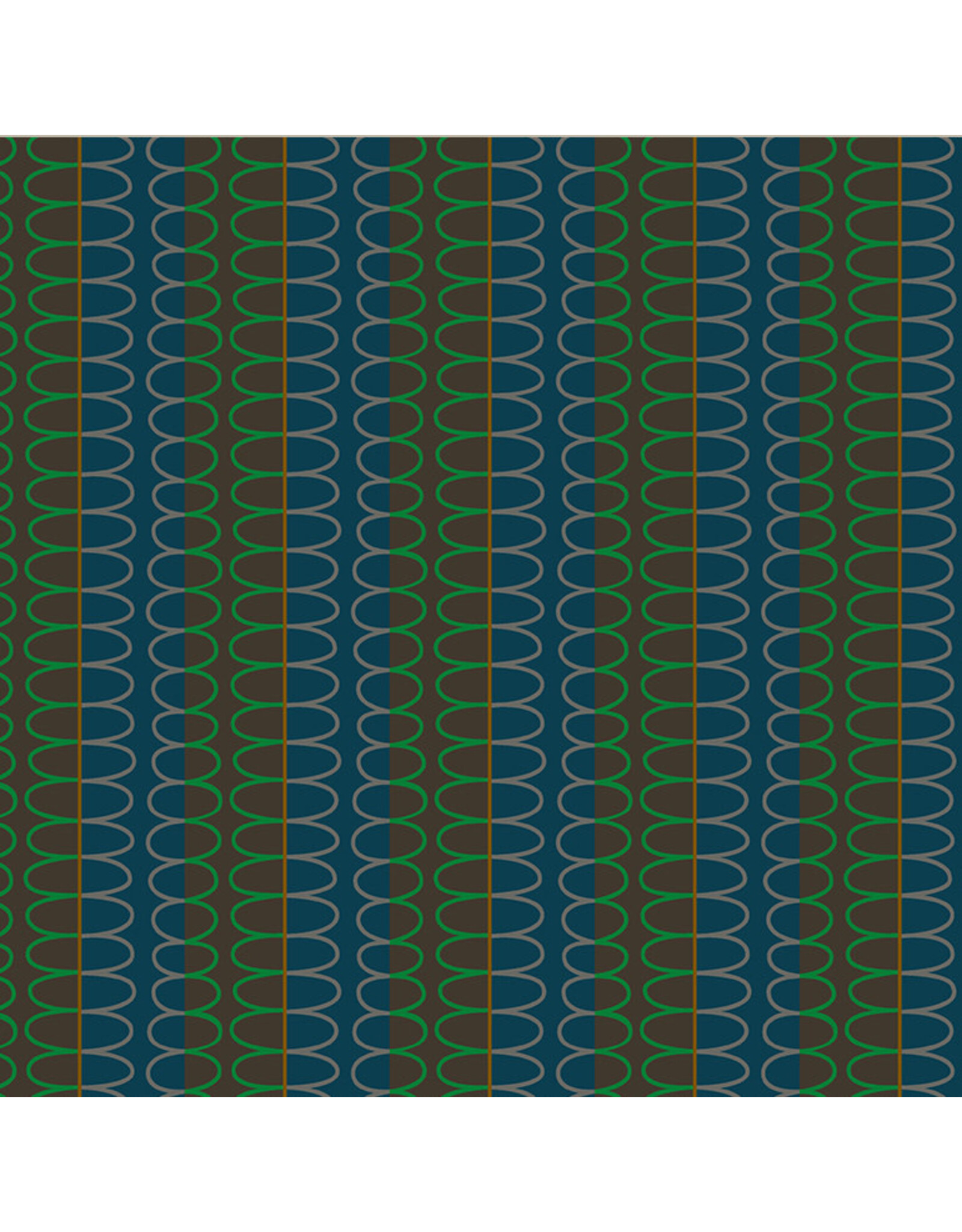 Deborah Fisher Night Rainbow, Boundless Binding in Mudpie, Fabric Half-Yards