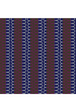 Deborah Fisher Night Rainbow, Boundless Binding in Blackberry, Fabric Half-Yards