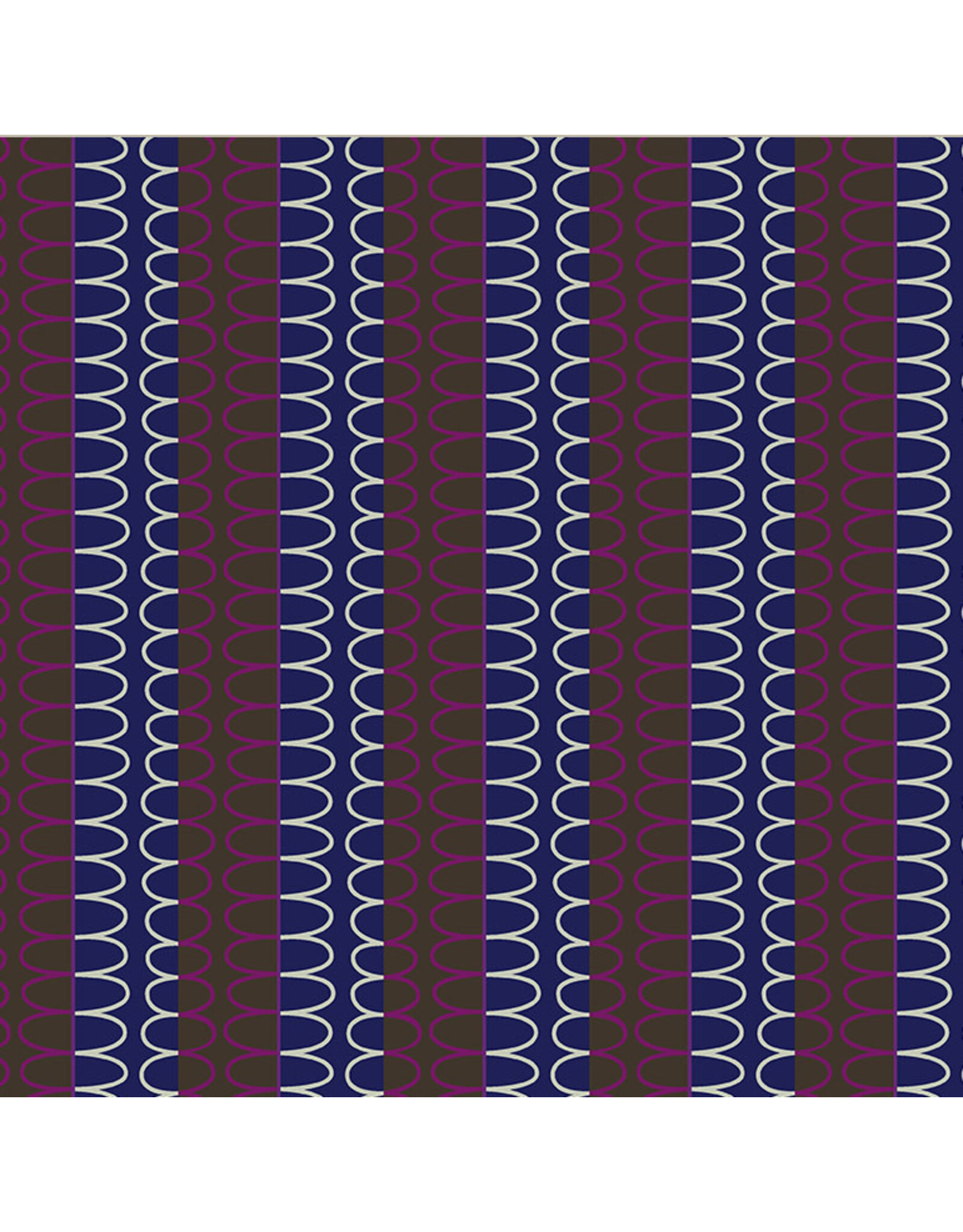 Deborah Fisher Night Rainbow, Boundless Binding in Blackberry, Fabric Half-Yards