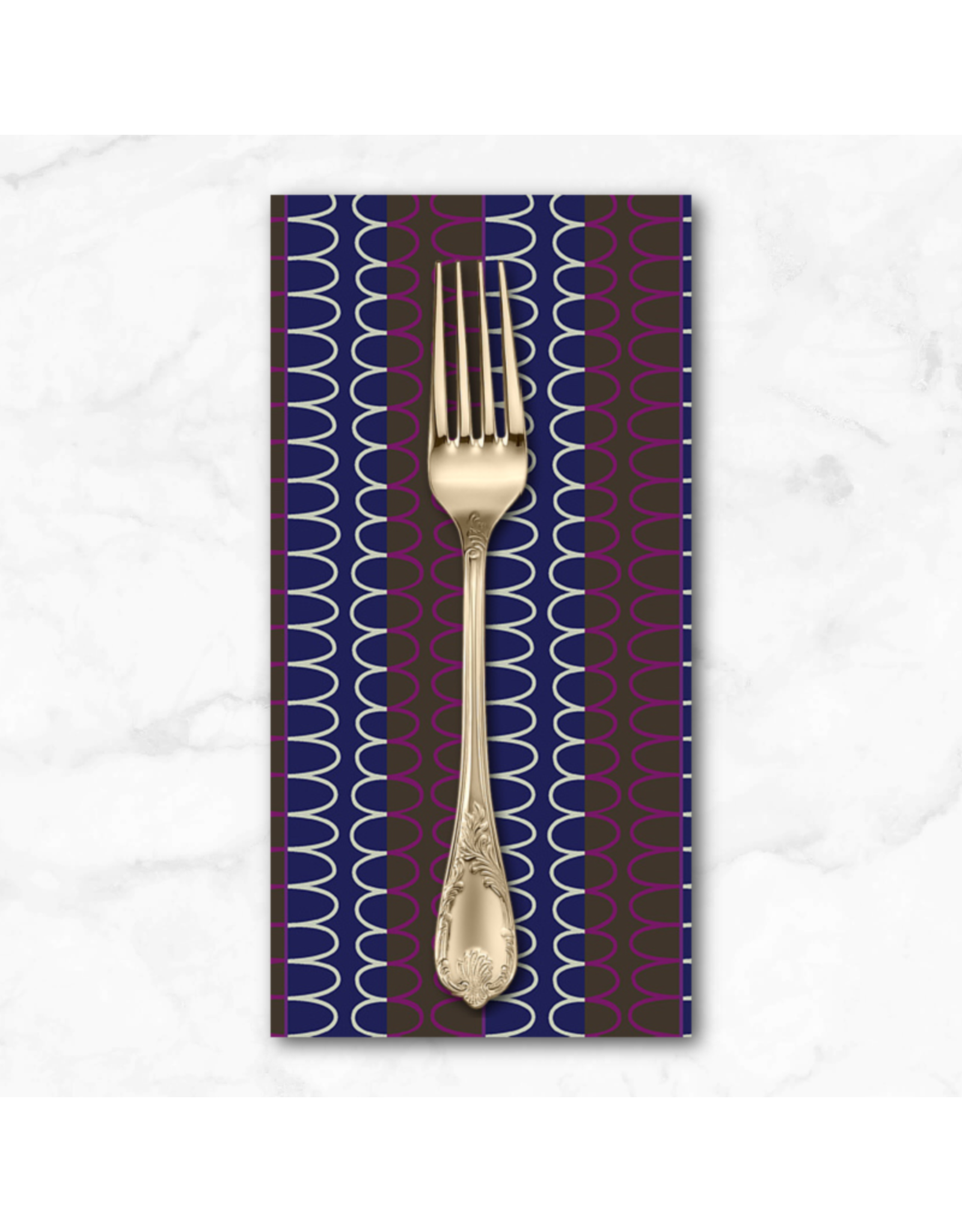 PD's Deborah Fisher Collection Night Rainbow, Boundless Binding in Blackberry, Dinner Napkin