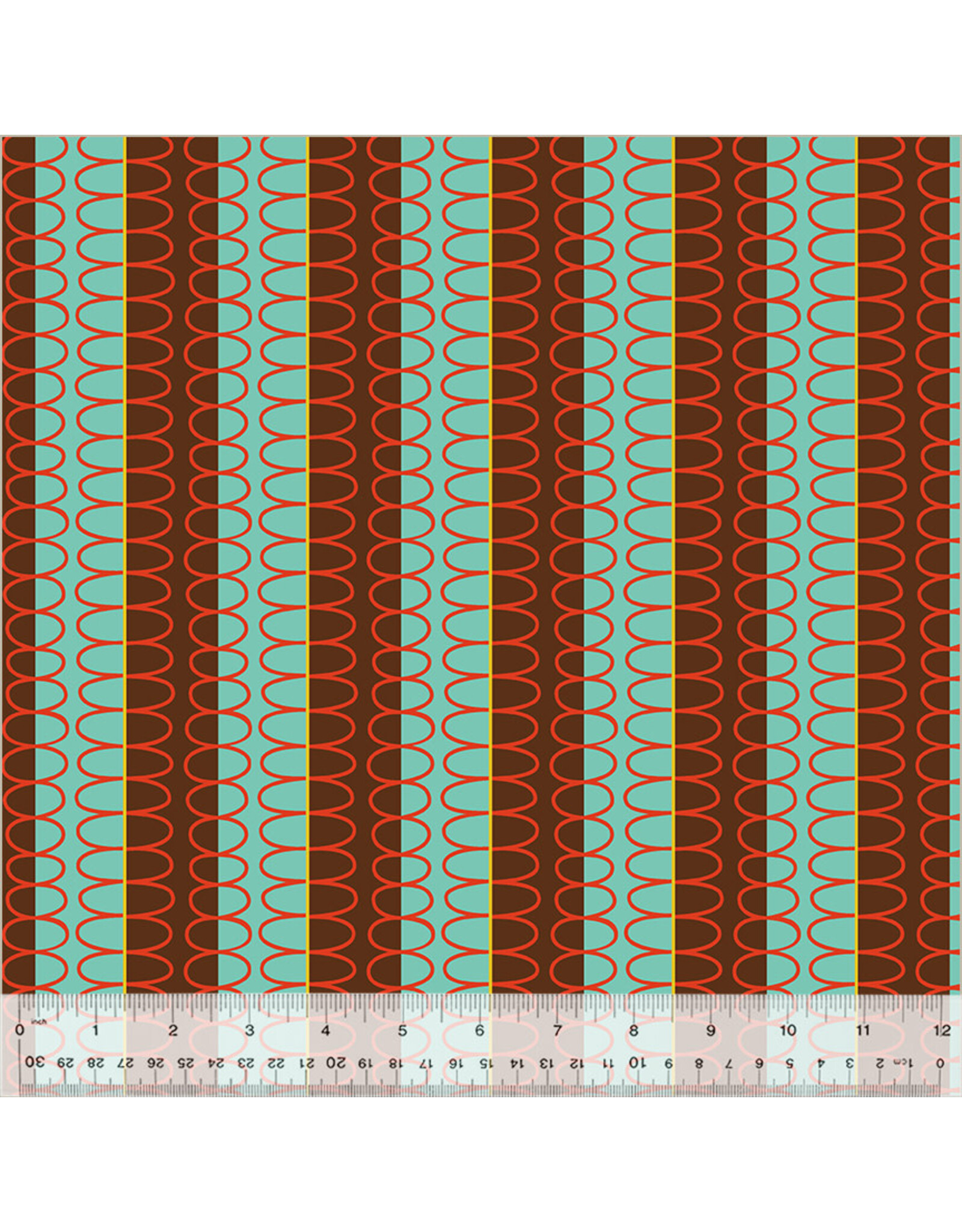 Deborah Fisher Night Rainbow, Boundless Binding in Auburn, Fabric Half-Yards