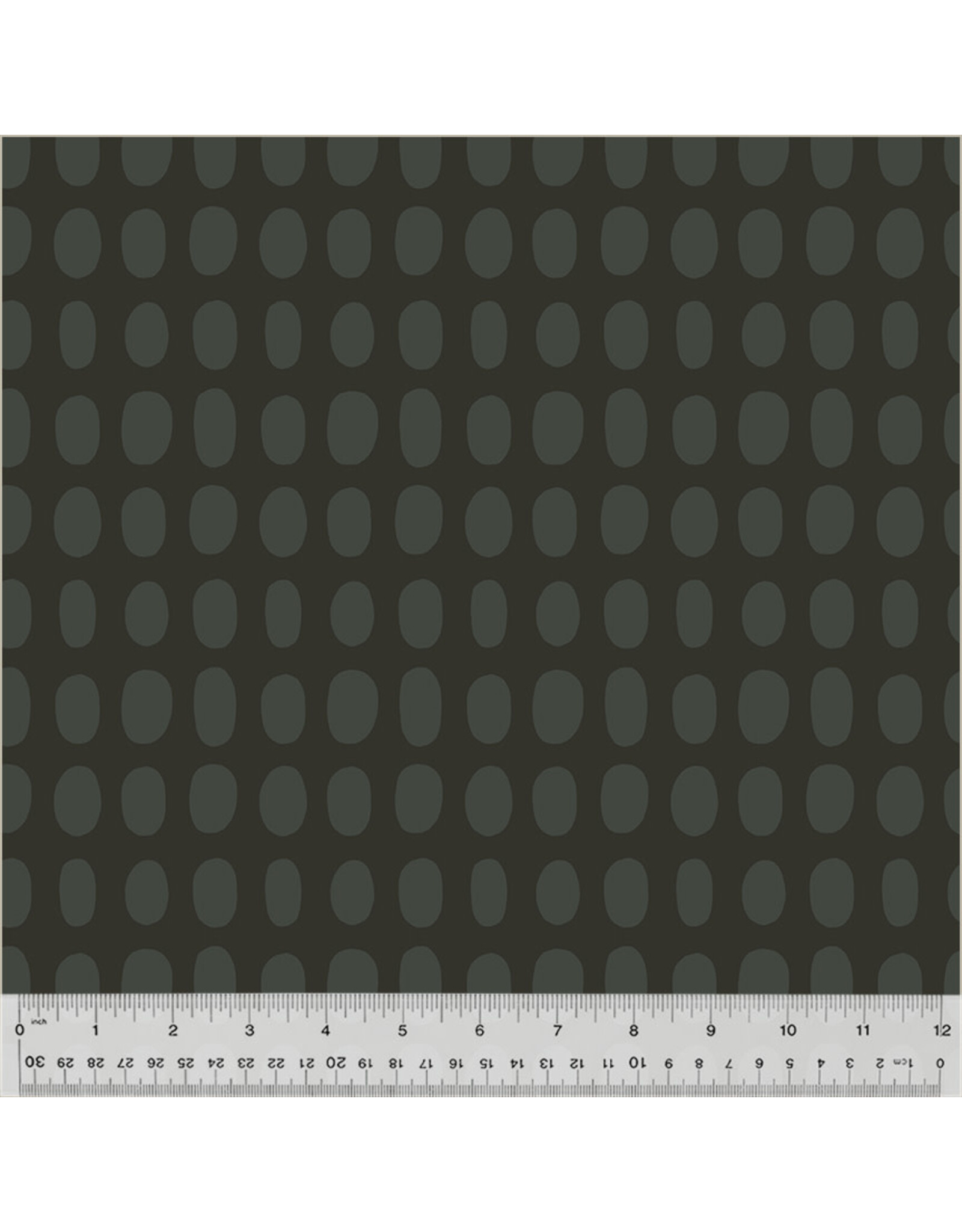Deborah Fisher Cotton Canvas, Night Rainbow, Spot in Poppy Seed, Fabric Half-Yards
