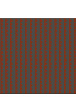 Deborah Fisher Cotton Canvas, Night Rainbow, Scallop in Cement, Fabric Half-Yards