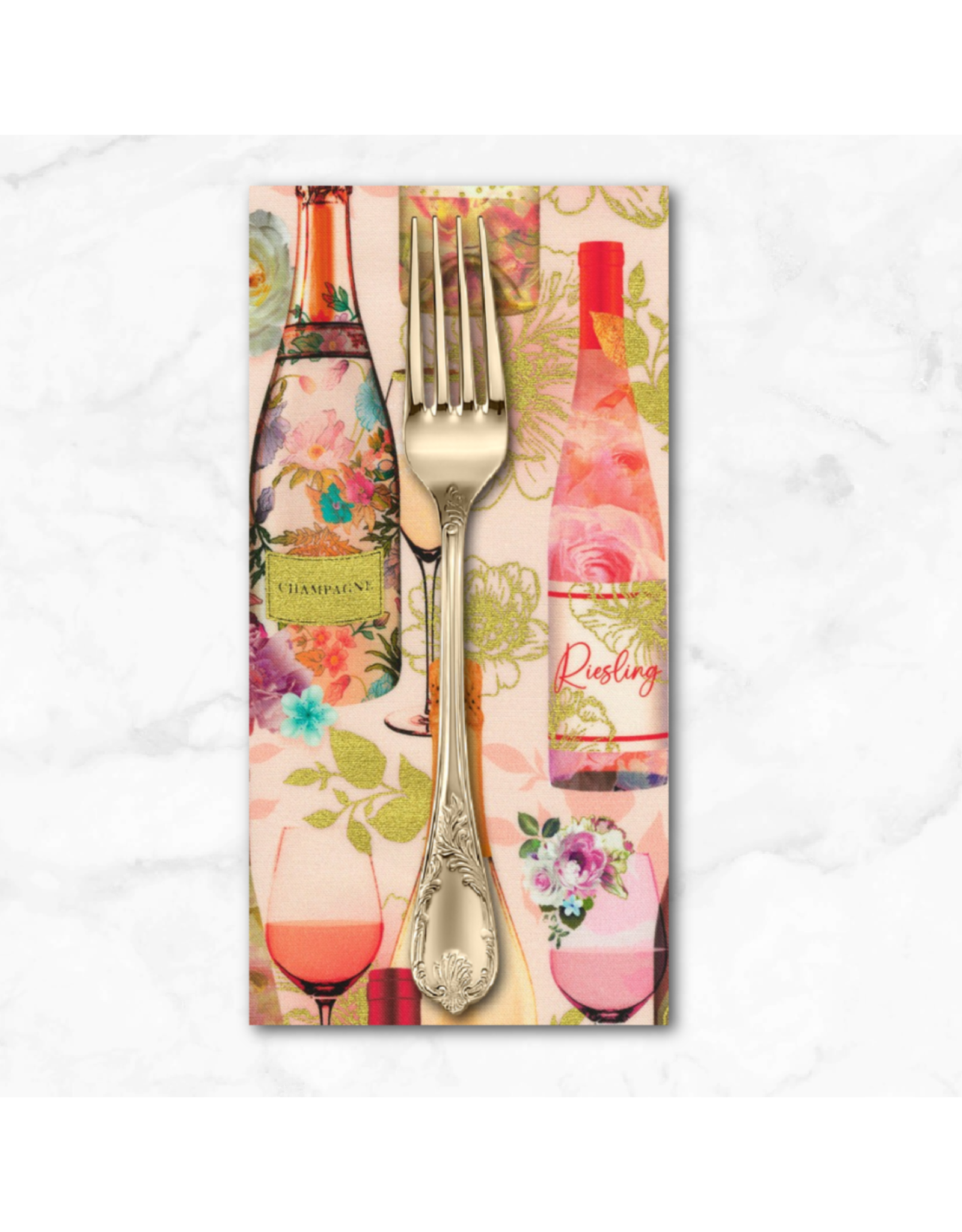 PD's Robert Kaufman Collection Happy Hour in Blush, Dinner Napkin