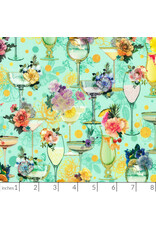 PD Happy Hour in Mint, Set of 6 Cocktail Napkins