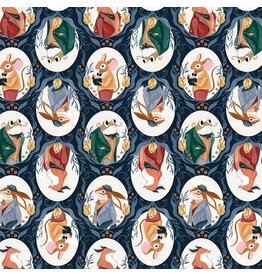 Rae Ritchie Dapper Den, Dapper Toile in Space, Fabric Half-Yards