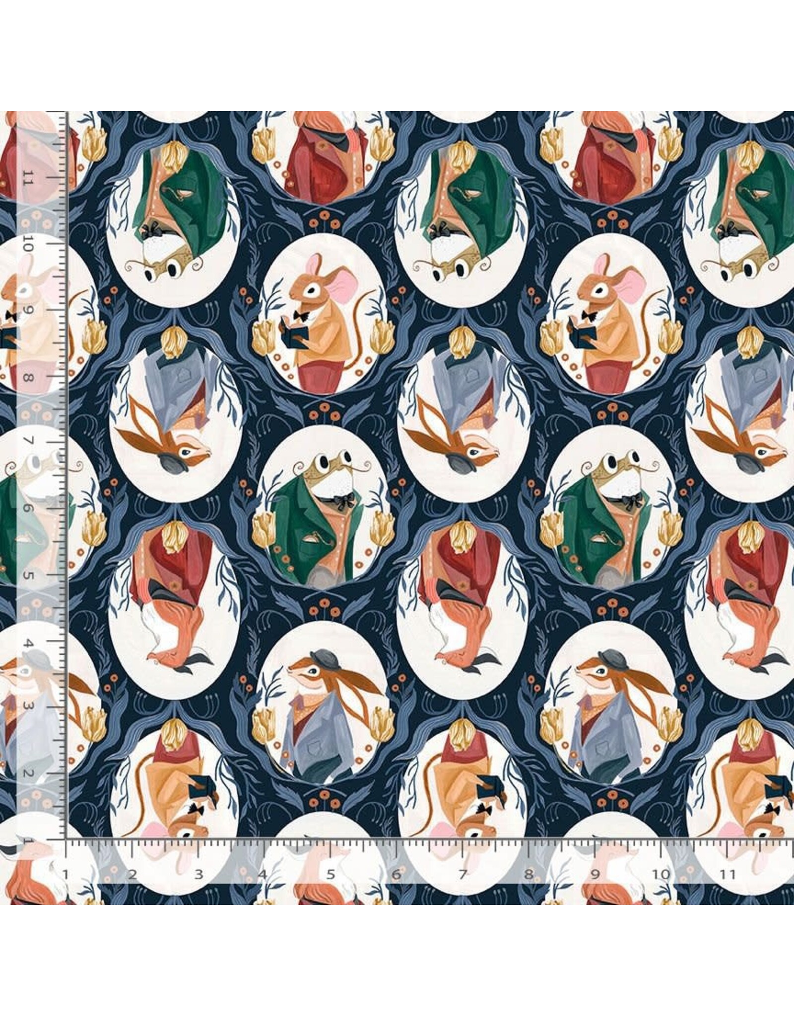 PD's Rae Ritchie Collection Dapper Den, Dapper Toile in Space, Dinner Napkin