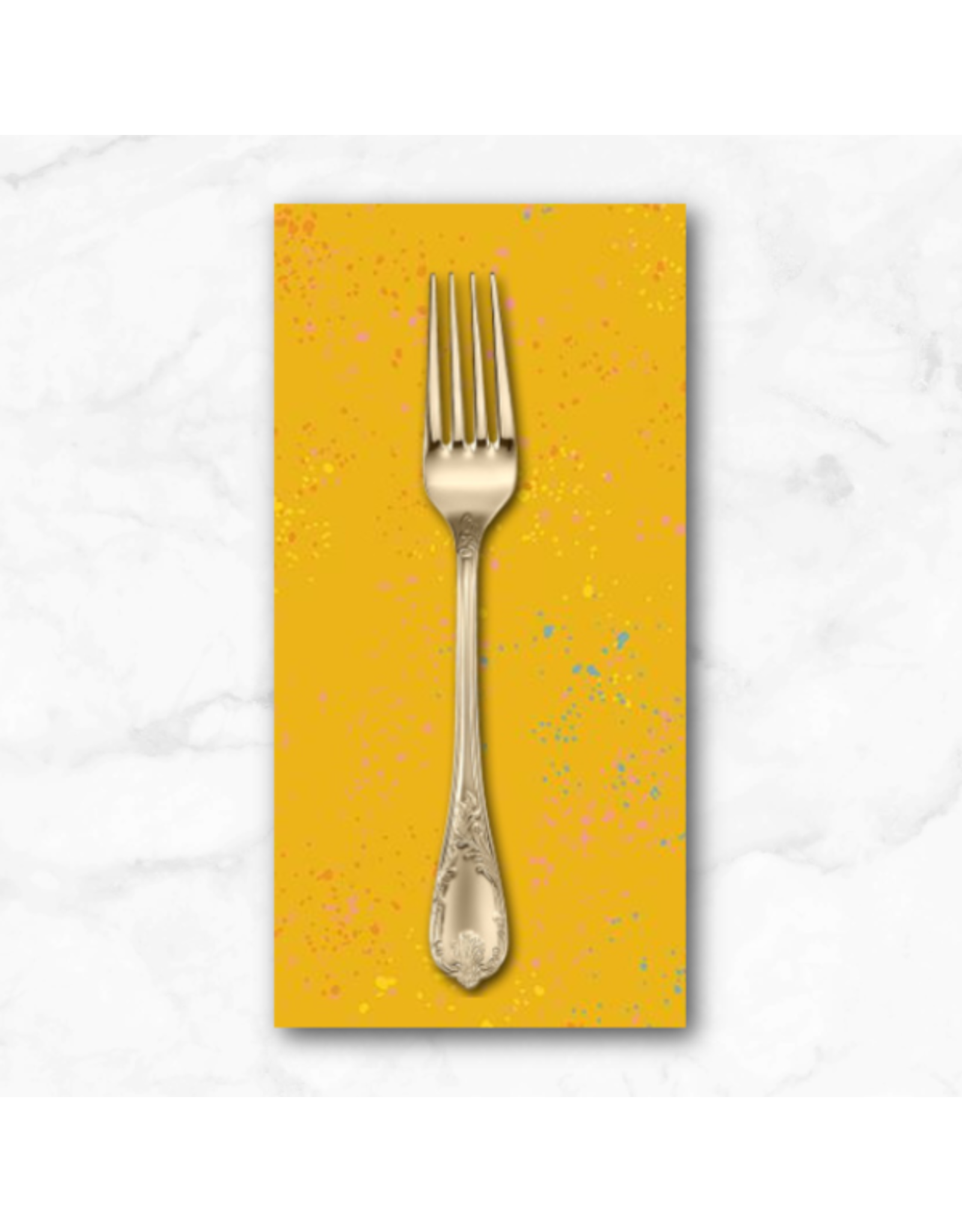 PD's Ruby Star Society Collection Speckled in Goldenrod, Dinner Napkin