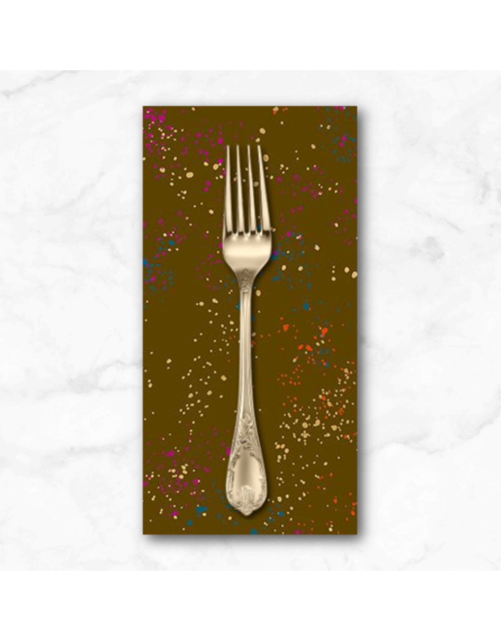 PD's Ruby Star Society Collection Speckled Metallic in Cocoa, Dinner Napkin
