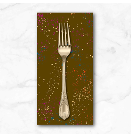 PD's Ruby Star Society Collection Speckled Metallic in Cocoa, Dinner Napkin