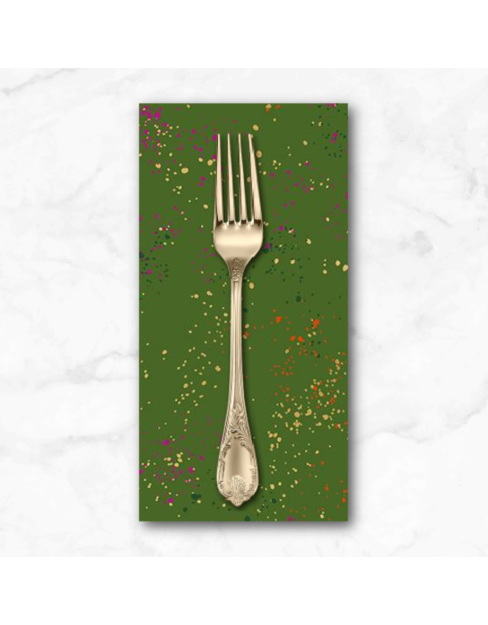 PD's Ruby Star Society Collection Speckled Metallic in Sarah Green, Dinner Napkin