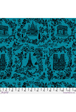 Nathalie Lété A Spring in Paris, Sightseeing Tonal in Azul, Fabric Half-Yards