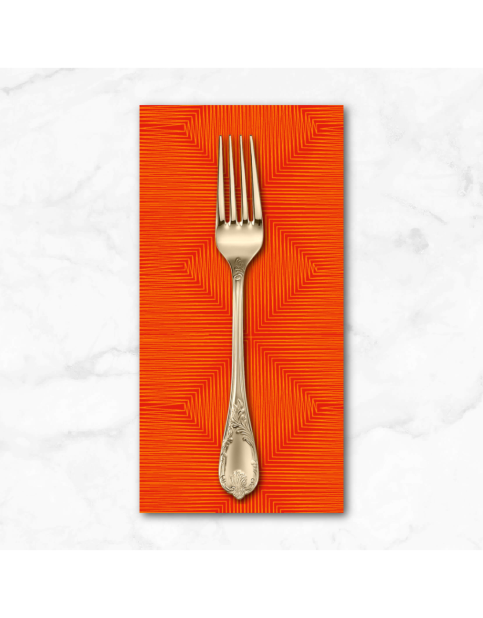 PD's Adrienne Leban Collection BioGeo Energy, Electrified in Red, Dinner Napkin