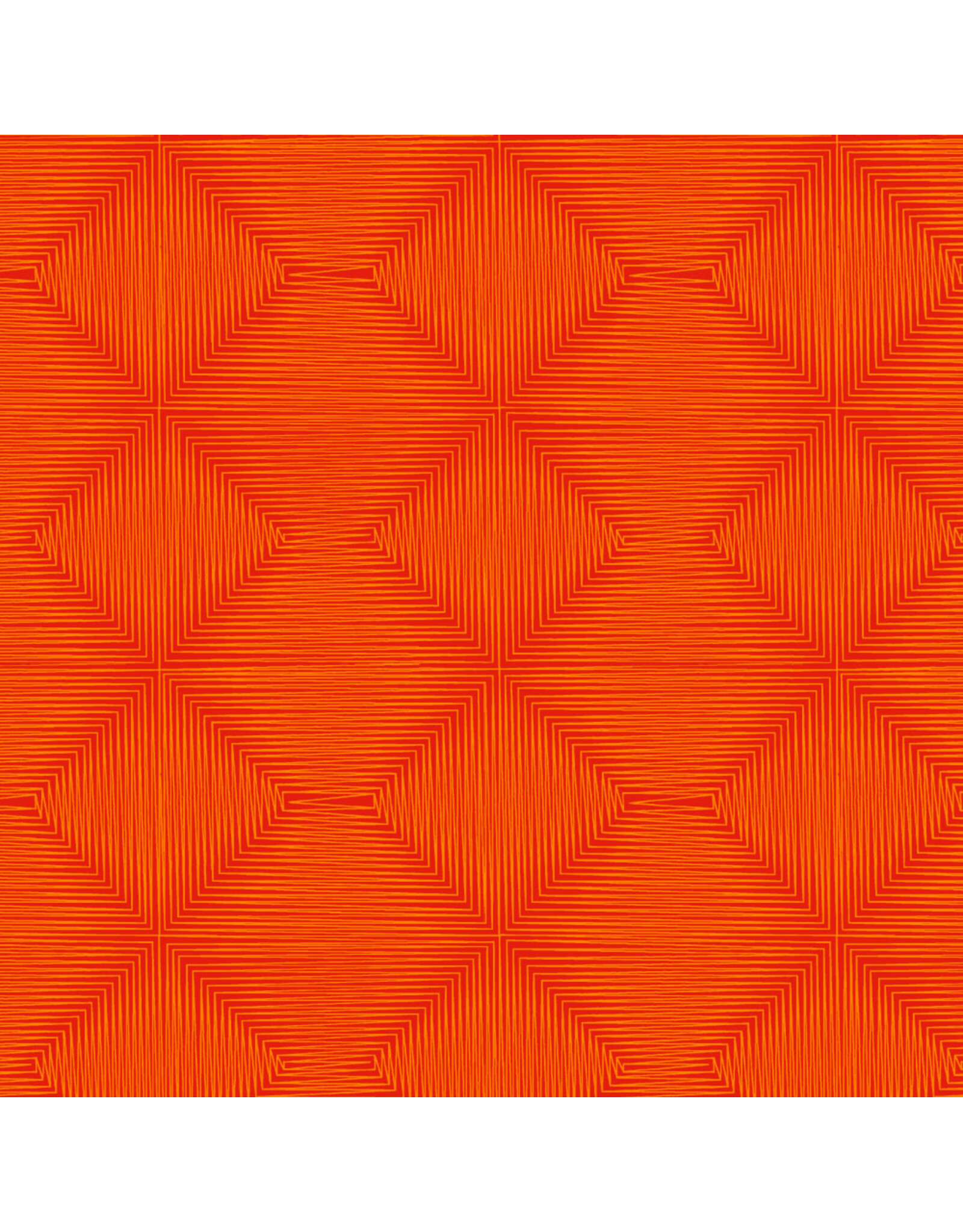 Adrienne Leban BioGeo Energy, Electrified in Red, Fabric Half-Yards