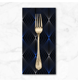 PD's Adrienne Leban Collection BioGeo Energy, LG Lightpoints in Midnight, Dinner Napkin