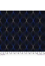 Adrienne Leban BioGeo Energy, LG Lightpoints in Midnight, Fabric Half-Yards