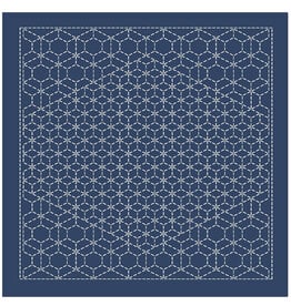 Japan Import Sashiko Sampler Cloth, Traditional Design Ararekikko, Navy