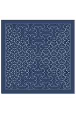 Japan Import Sashiko Sampler Cloth, Traditional Design Hanmarutsunagi, Navy Japan Import Sashiko Sampler Cloth, Traditional Design Hanmarutsunagi, Navy