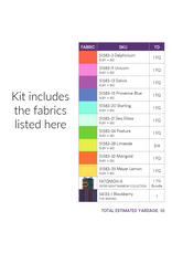 PD Garden Quilt Kit - Fabric to make a 70” x 86” quilt top plus binding