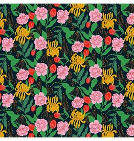 Faye Guanipa Take Me to Tokyo, Take Me to Tokyo in Wren, Fabric Half-Yards