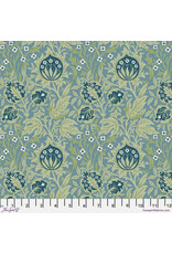 William Morris & Co. Morris & Co., Emery Walker's House, Elmcote in Dearie Blue, Fabric Half-Yards
