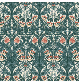 William Morris & Co. Morris & Co., Emery Walker's House, Large Bluebell in Webbs Blue, Fabric Half-Yards