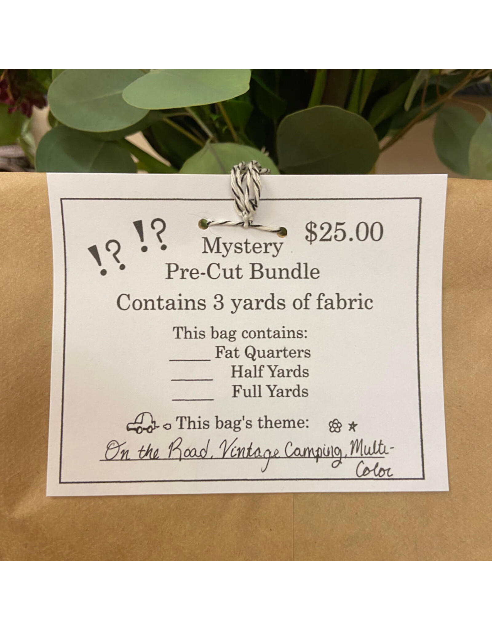 PD ON SALE- "On the Road Vintage Camping (Multi Color)" Mystery Pre-Cut Bundle - Contains 3 Yards