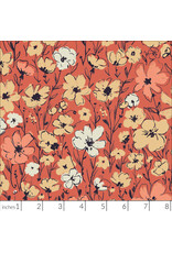 Cloud9 Fabrics Organic Double Gauze, Canyon Blooms, Primrose, Fabric Half-Yards