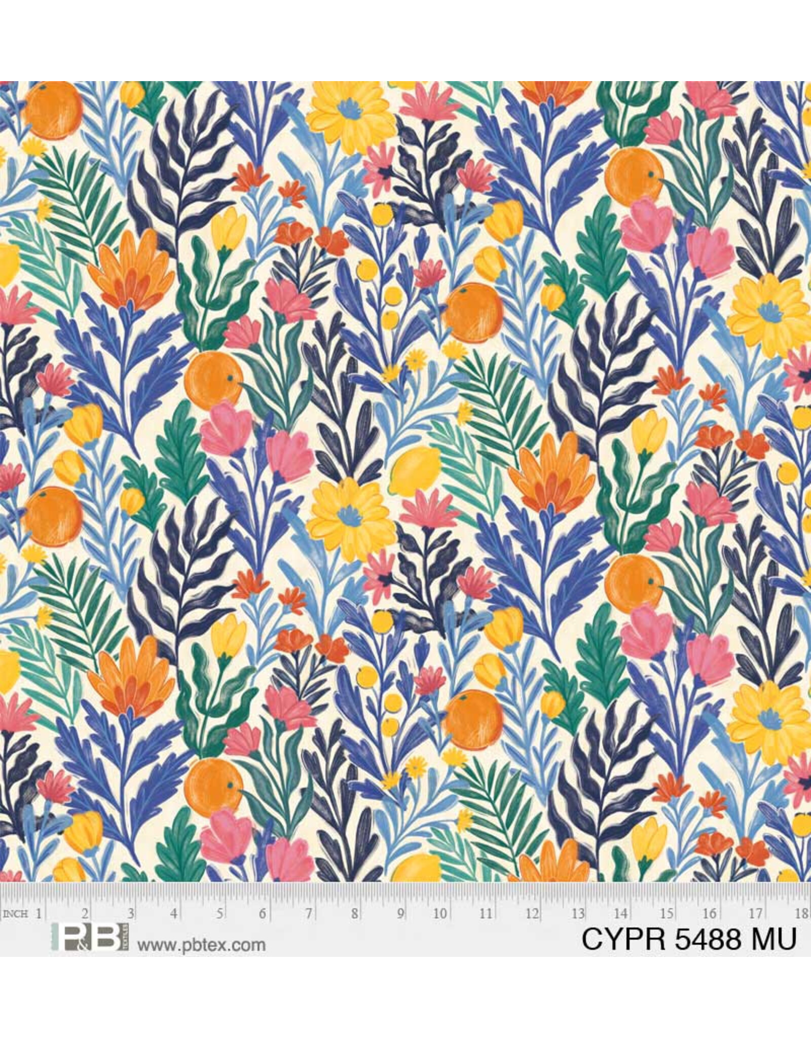 PD's P&B Collection Cyprus, Fruity Floral in Multi, Dinner Napkin