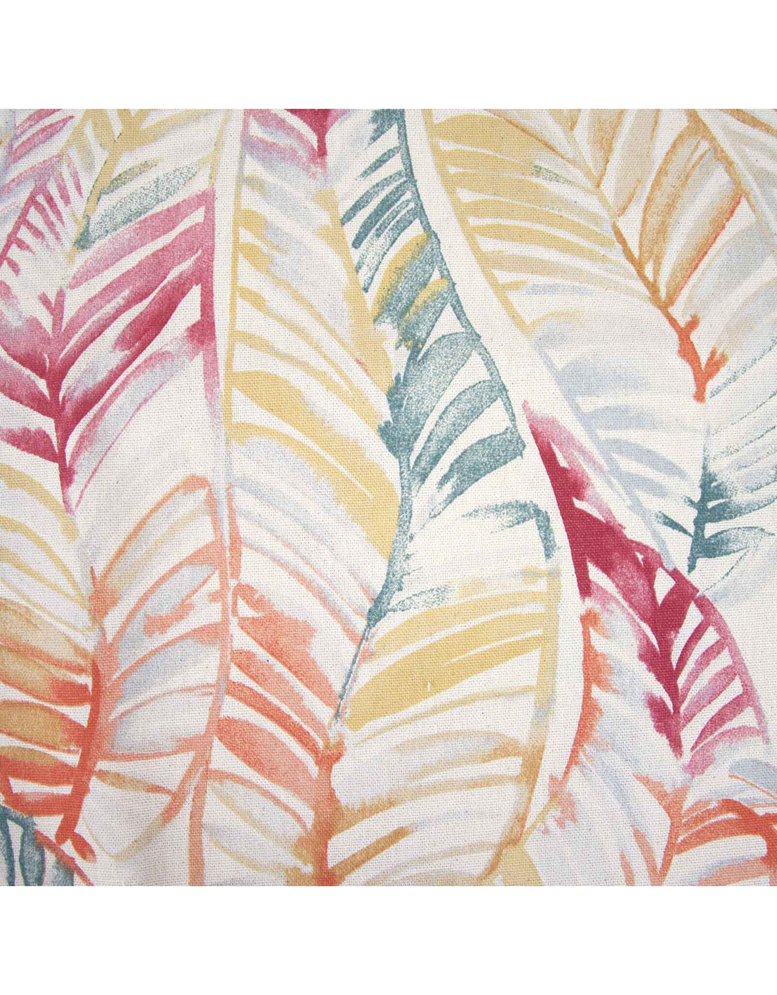 Katia, Spain Recycled Canvas, Aquarelle Leaves, Fabric Half-Yards