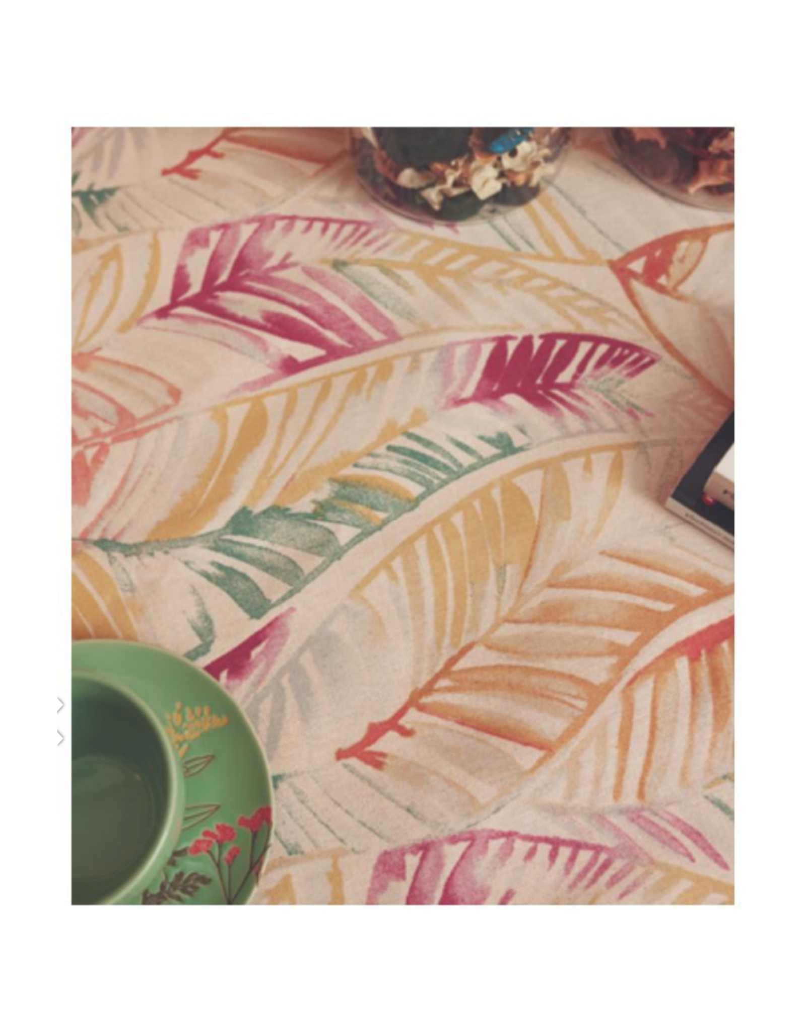 Katia, Spain Recycled Canvas, Aquarelle Leaves, Fabric Half-Yards