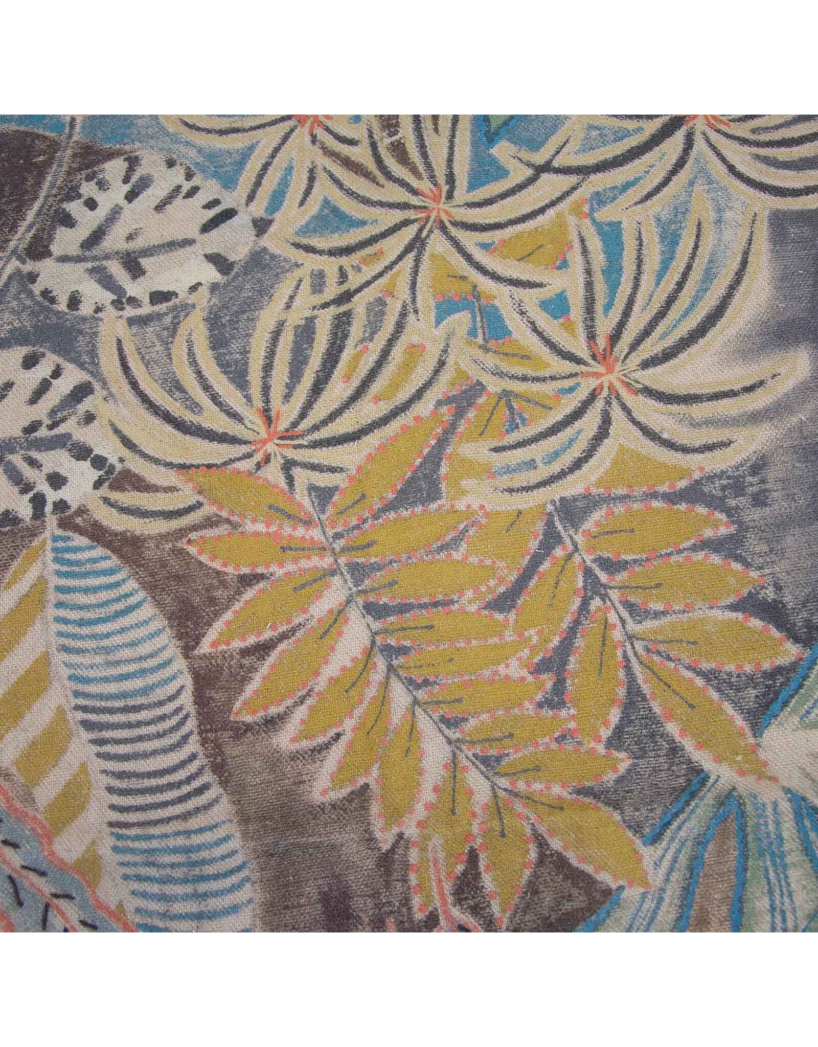 Katia, Spain Recycled Canvas, Handmade Leaves, Fabric Half-Yards