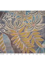 Katia, Spain Recycled Canvas, Handmade Leaves, Fabric Half-Yards