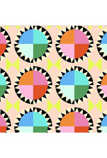 Annabel Wrigley Kaleidoscope, Rainbow Cake in Blush, Fabric Half-Yards