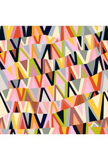 Annabel Wrigley Kaleidoscope, Wavelength in Posy and Mustard Seed, Fabric Half-Yards